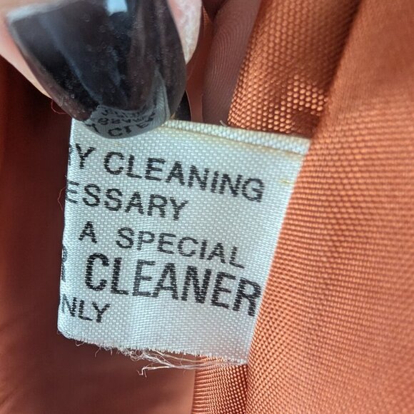 Retro Leather Trench Coat Size 10 - Picture 4 of 6